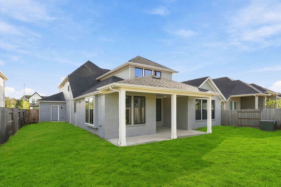 Exterior details and patio area of a home in Arabella on the Prairie, Richmond (Image 2). Exterior details and patio area of a home in Arabella on the Prairie, Richmond (Image 2).