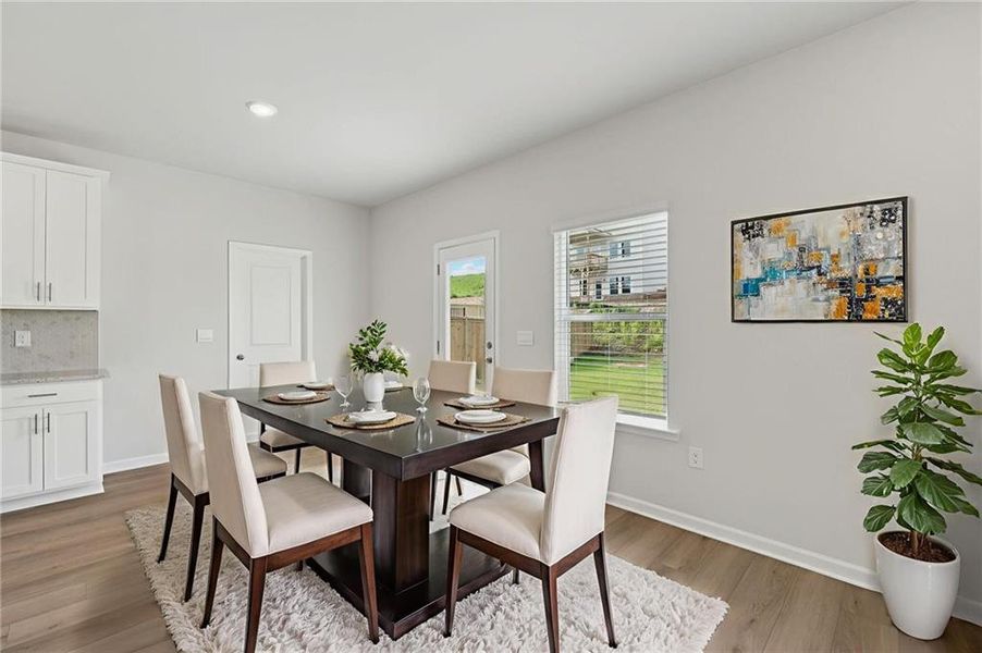 Furnished interior view inside a new home in Preserve at Mountain Creek, Pendergrass (Image 8).