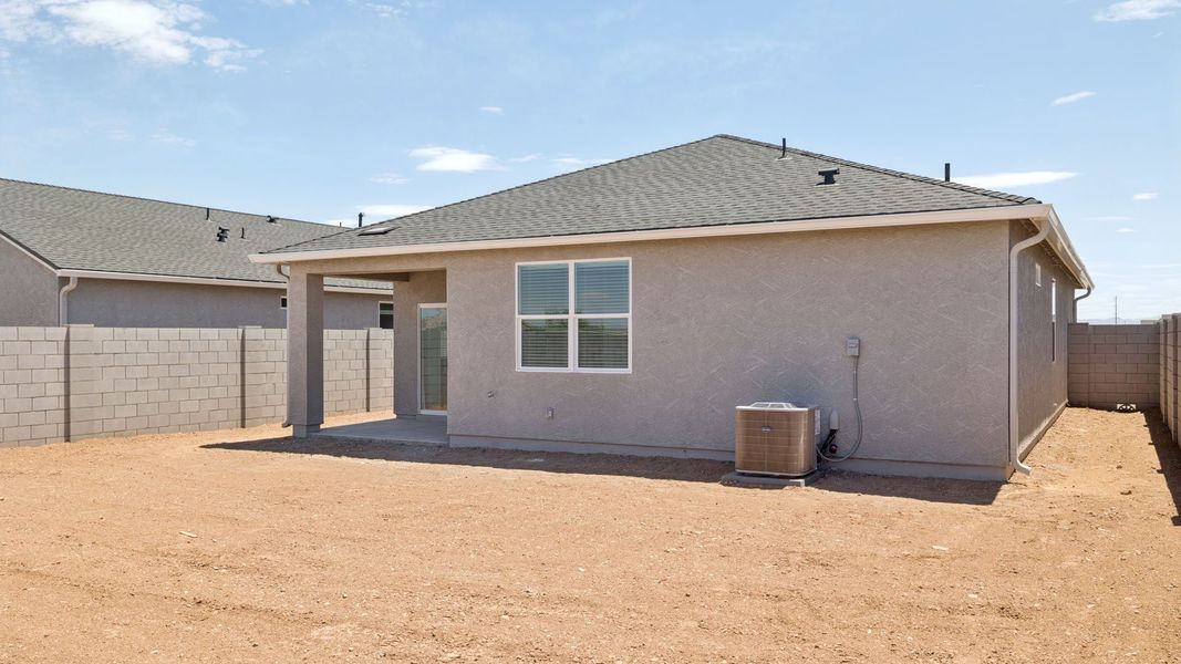 Exterior details and patio area of a home in Quail Ranch, San Tan Valley (Image 3). Exterior details and patio area of a home in Quail Ranch, San Tan Valley (Image 3).