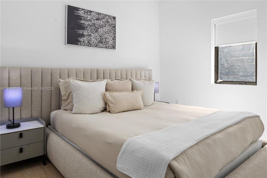 Furnished interior view inside a new home in , Miami (Image 42).