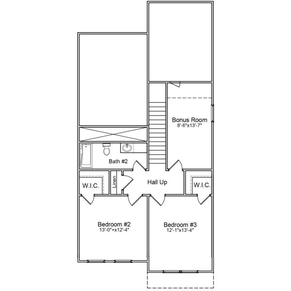 2D floor plan layout of this home in Central Creek, Goose Creek, SC (Image 3).