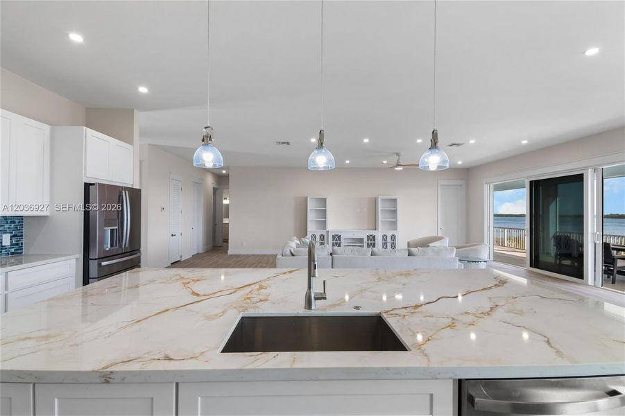 Furnished interior view inside a new home in , Big Pine Key (Image 35).