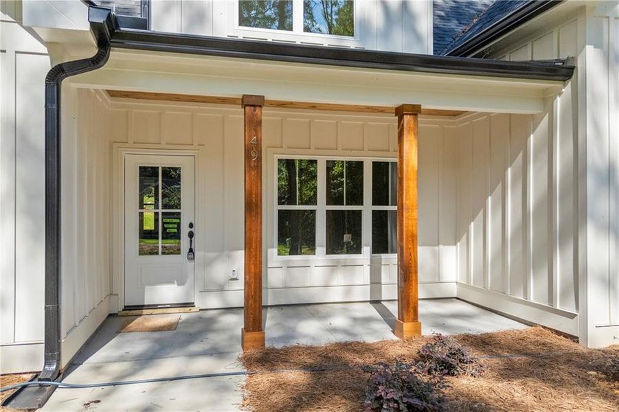 Exterior details and patio area of a home in , Nicholson (Image 36).