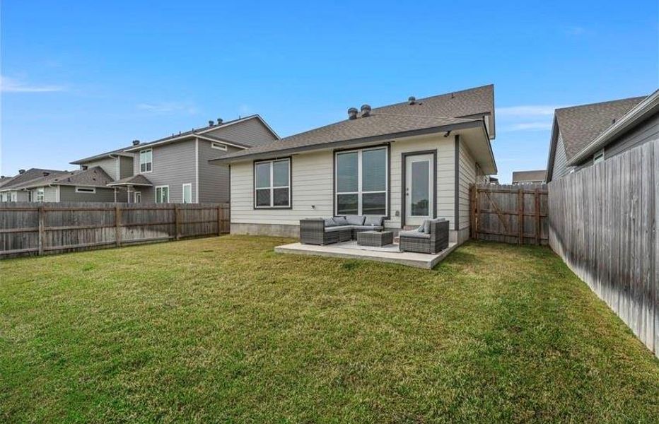 Exterior details and patio area of a home in , Waco (Image 3). Exterior details and patio area of a home in , Waco (Image 3).