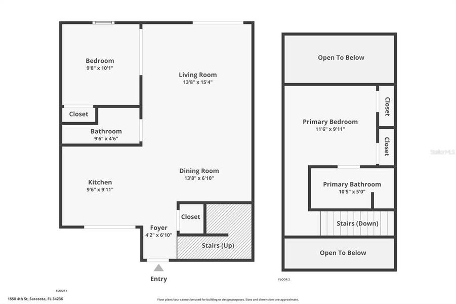 2D floor plan layout of this home in , Sarasota, FL (Image 5).