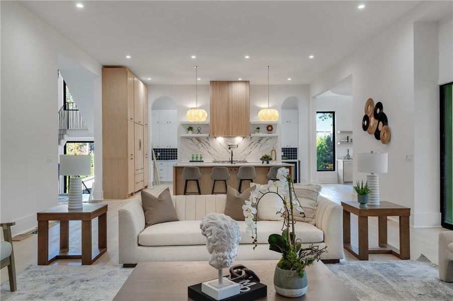 Furnished interior view inside a new home in , Atlanta (Image 4).