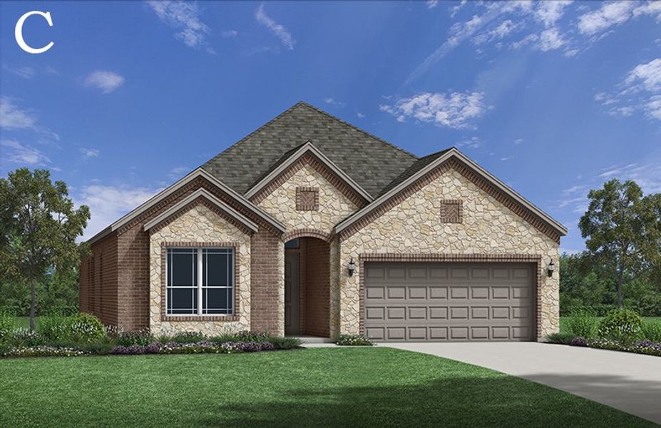 Representative exterior photo of a completed home built from the Laredo by Windsor Homes in Anna Town Square, Anna, TX (Image 24).