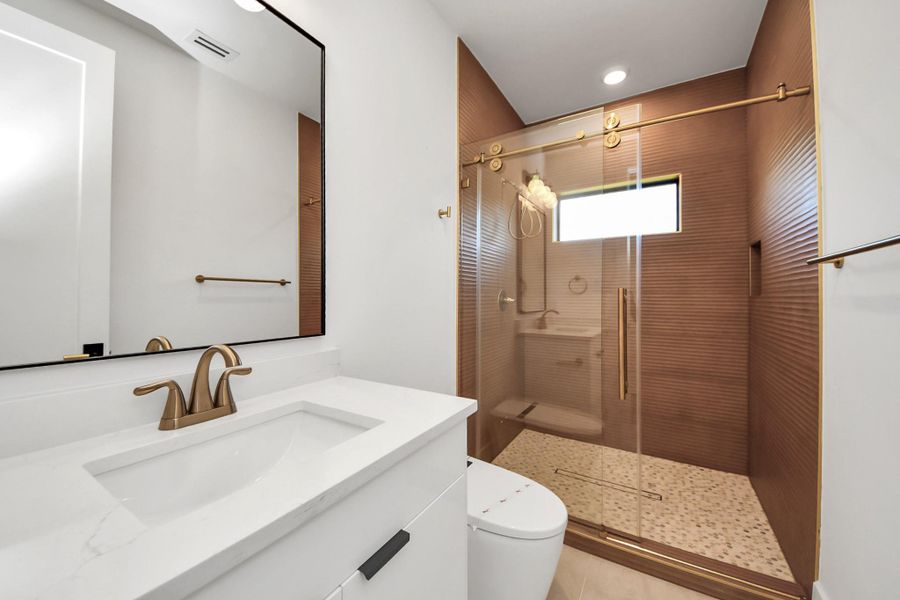 Furnished interior view inside a new home in , Stafford (Image 26).