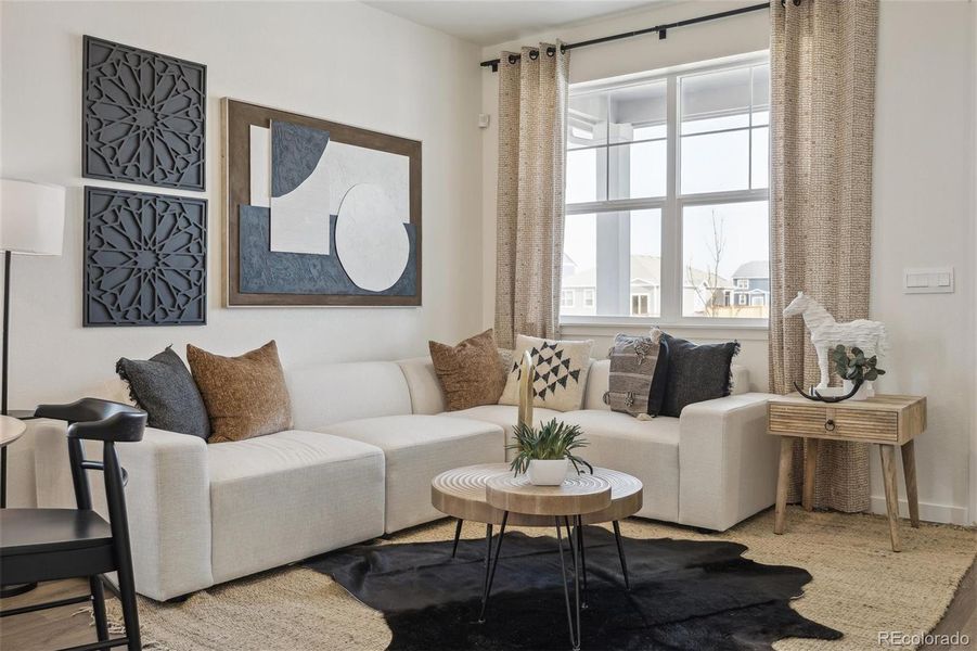 Furnished interior view inside a new home in Settlers Crossing, Commerce City (Image 7).
