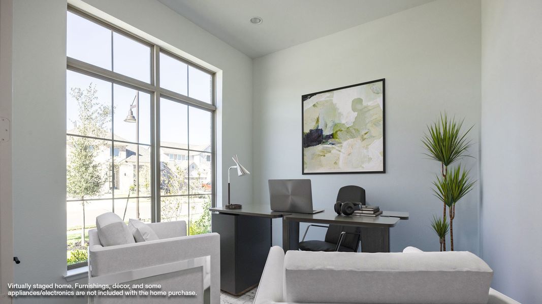 Furnished interior view inside a new home in Santa Rita Ranch 50', Liberty Hill (Image 7).