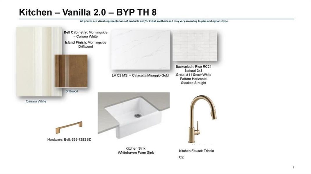 Kitchen design selections