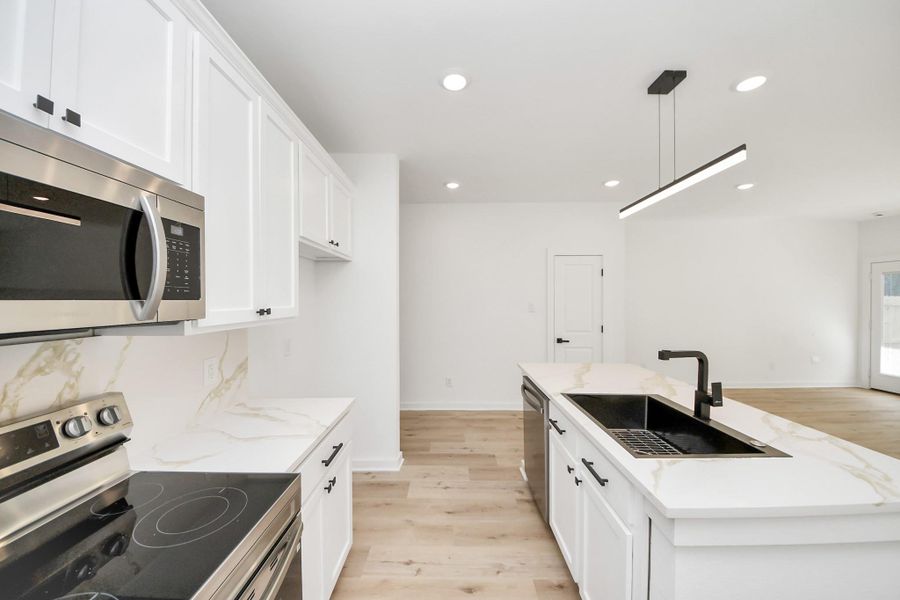 Furnished interior view inside a new home in , Houston (Image 9).