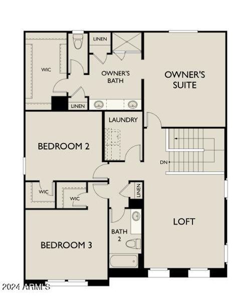 Lot 127 Floorplan 2nd level (L)