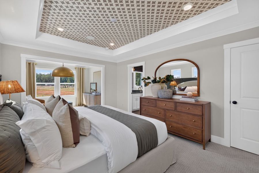Representative furnished interior of a home built from the Wynfield by Pulte Homes in Amherst, McDonough (Image 9).