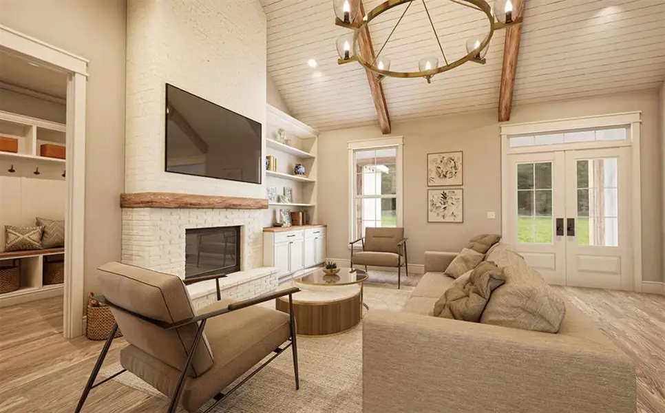 Furnished interior view inside a new home in Echo Grove, Poolville (Image 6).