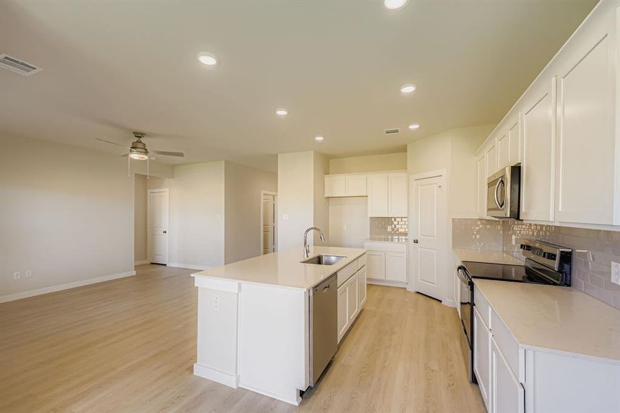Furnished interior view inside a new home in MiraVerde, Crowley (Image 5).