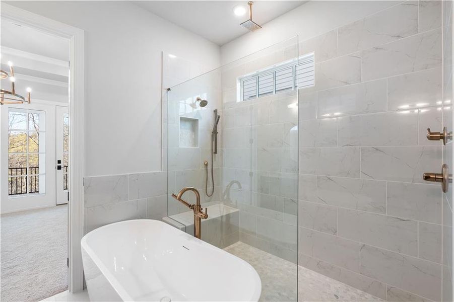Furnished interior view inside a new home in , Peachtree Corners (Image 15). Furnished interior view inside a new home in , Peachtree Corners (Image 15).