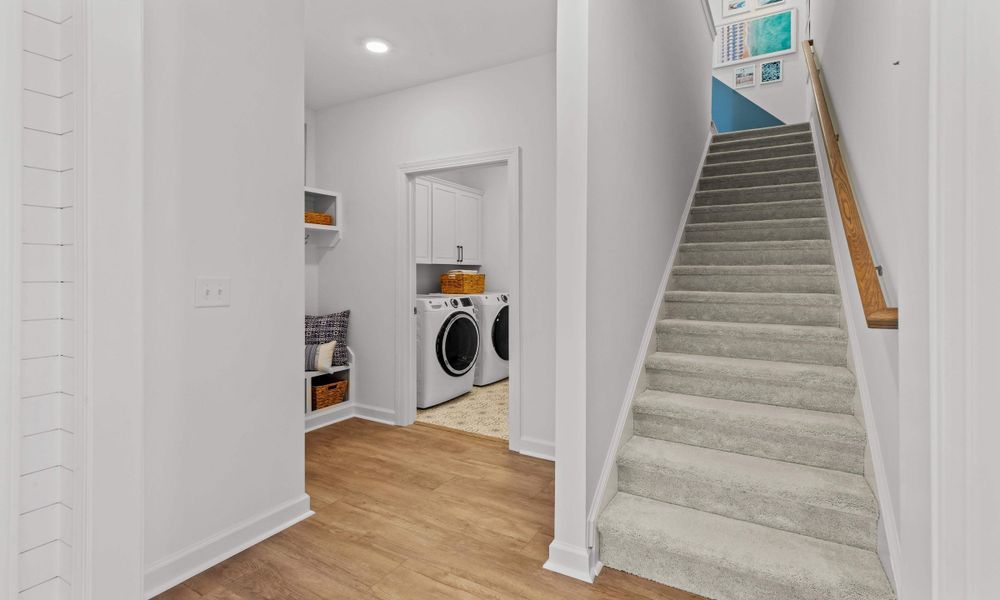 Representative unfurnished interior of a home built from the The Longboard by Chesapeake Homes in Bridgewater - Shorehaven Village, Little River (Image 25).