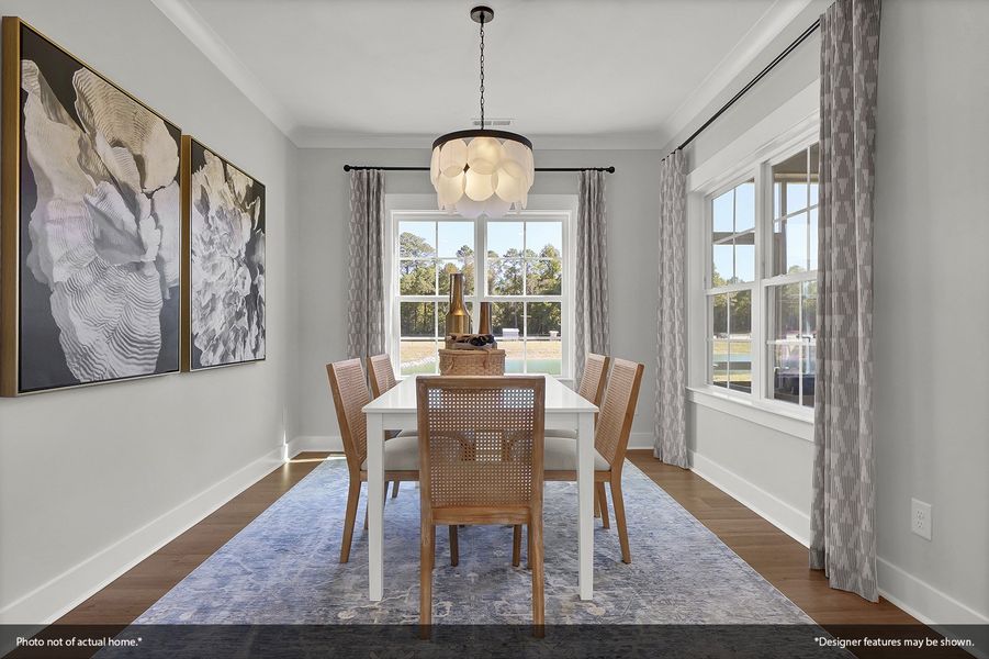 Furnished interior view inside a new home in Grand Park, Leland (Image 12).