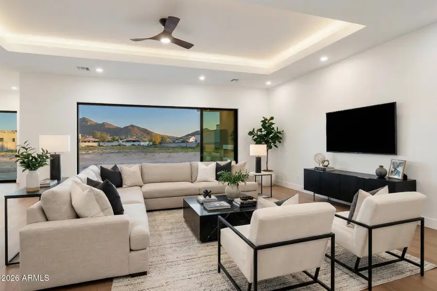 Beautifully Virtually Staged Living Room