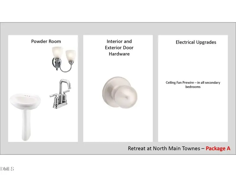 Sample of building materials used in homes in Townes at North Main, Lillington (Image 4).