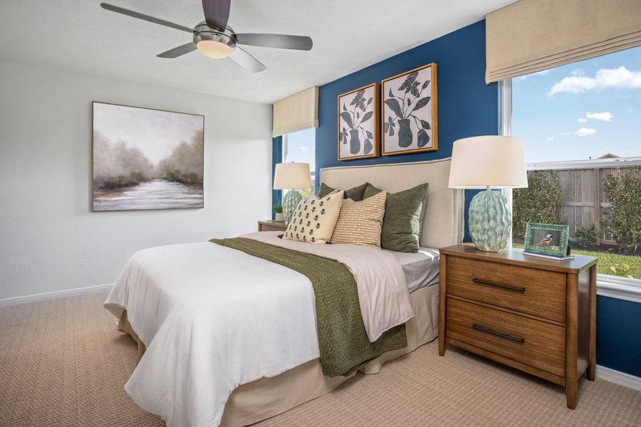 Representative furnished interior of a home built from the 1360 Modeled by KB Home in Sagecrest Trails, Conroe (Image 6).