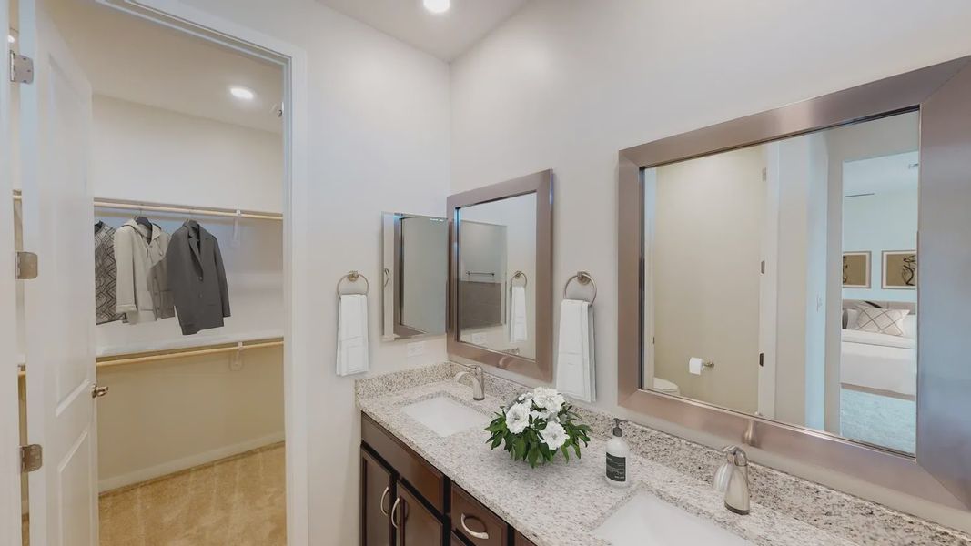 Representative furnished interior of a home built from the 201 by Elliott Homes in Las Barrancas, Yuma (Image 18).