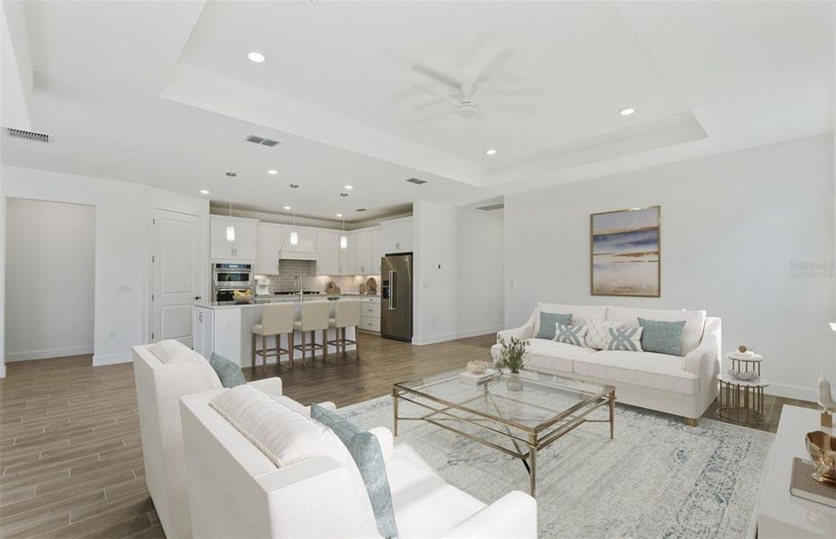 Furnished interior view inside a new home in Shores at Stillwater, Englewood (Image 7).