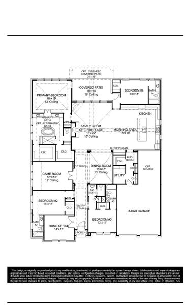 2D floor plan layout of this home in Kresston, Montgomery, TX (Image 4).
