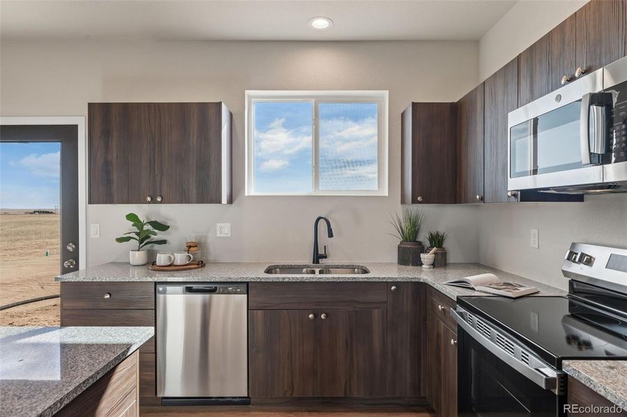Furnished interior view inside a new home in , Calhan (Image 12).
