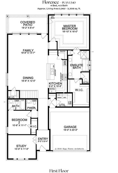 2D floor plan layout for the L540 by Lifestyle Homes in Lexington 55's, Frisco, TX (Image 3). 2D floor plan layout for the L540 by Lifestyle Homes in Lexington 55's, Frisco, TX (Image 3).