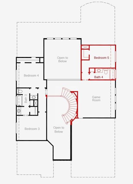 2D floor plan layout of this home in Bridgeland, Cypress, TX (Image 3). 2D floor plan layout of this home in Bridgeland, Cypress, TX (Image 3).