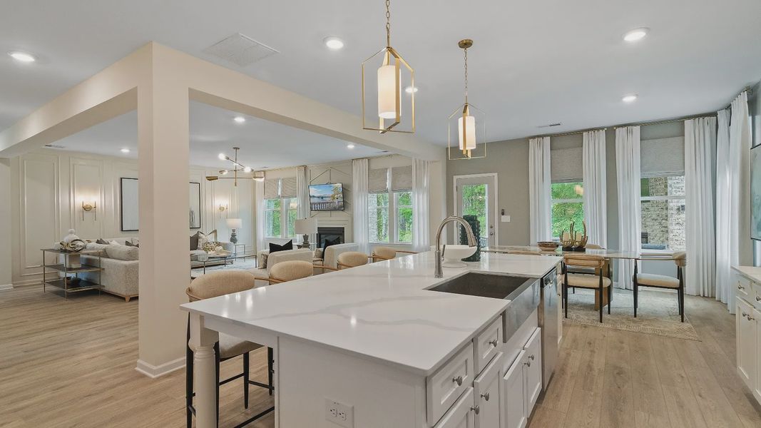 Furnished interior view inside a new home in Cambria at Traditions, Hampton (Image 17). Furnished interior view inside a new home in Cambria at Traditions, Hampton (Image 17).