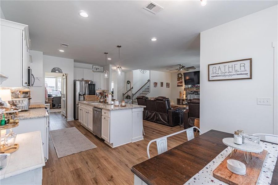 Furnished interior view inside a new home in River Station, Monroe (Image 8).
