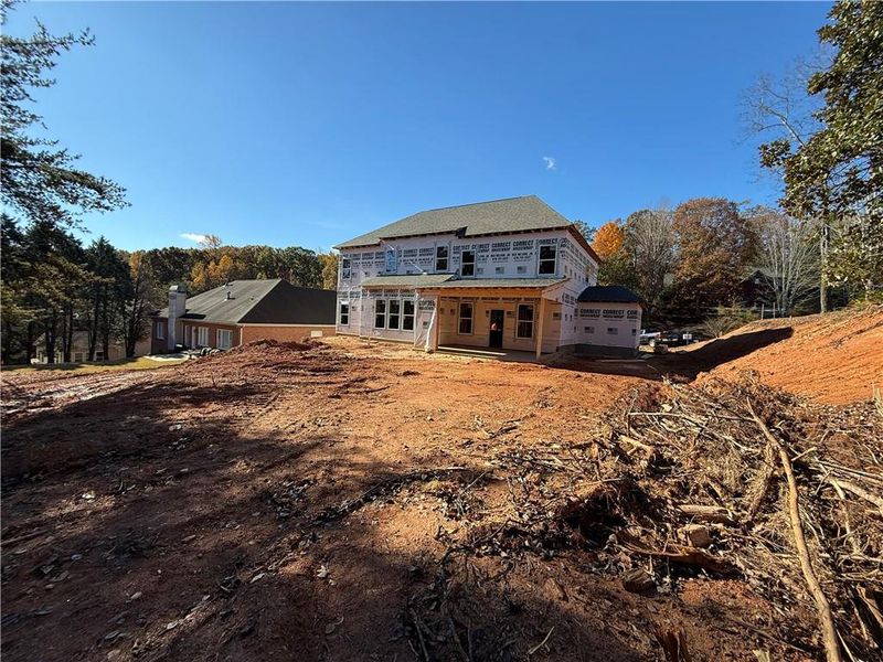 In-progress construction of a new home in , Gainesville, GA (Image 3).