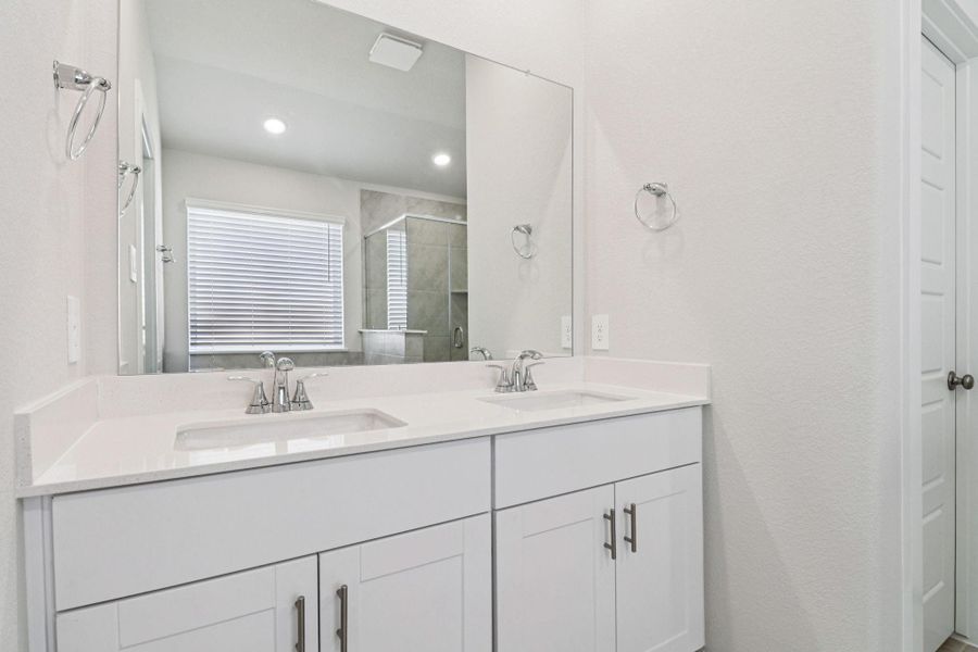 Furnished interior view inside a new home in Pine Lake Cove - Premier Series, Montgomery (Image 6).