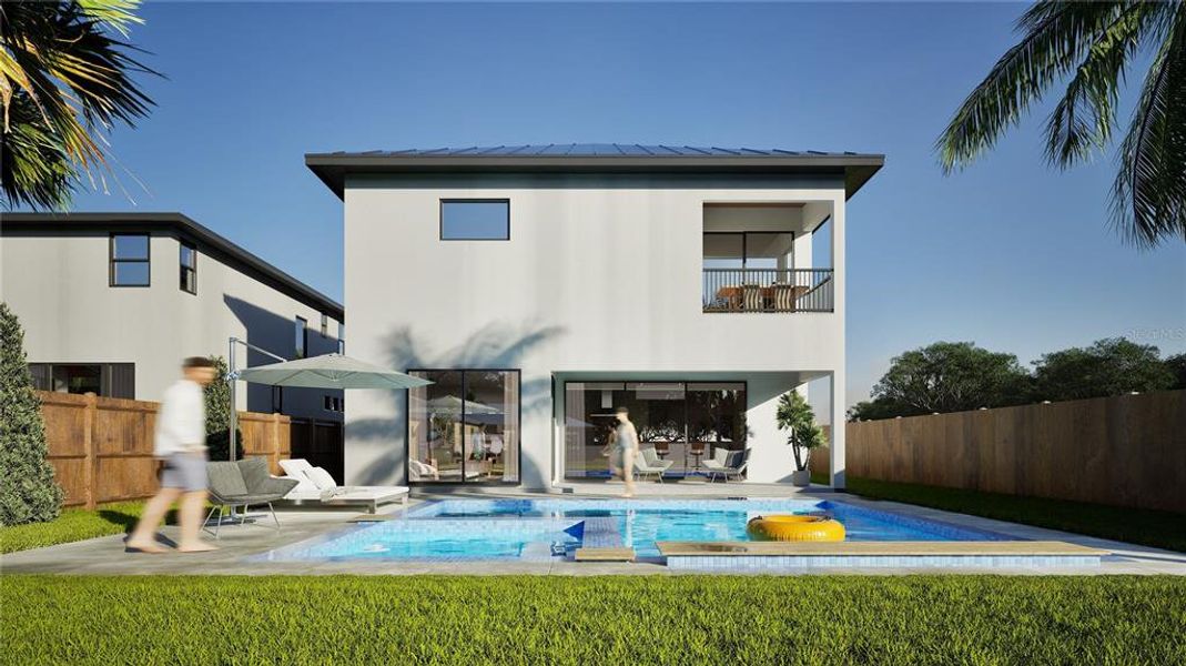 Exterior details and patio area of a home in , Sarasota (Image 3).