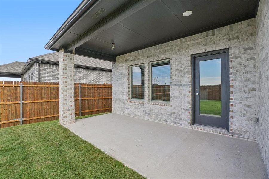 Exterior details and patio area of a home in Windmore, Princeton (Image 2). Exterior details and patio area of a home in Windmore, Princeton (Image 2).