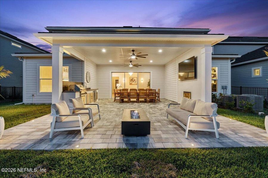 Exterior details and patio area of a home in , St. Johns (Image 34).