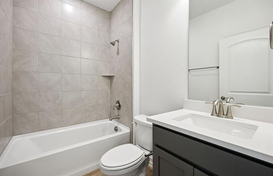 Full bath by guest bedroom Full bath by guest bedroom