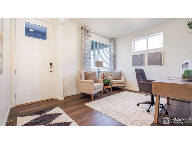 Furnished interior view inside a new home in Fossil Creek Ranch, Windsor (Image 4).