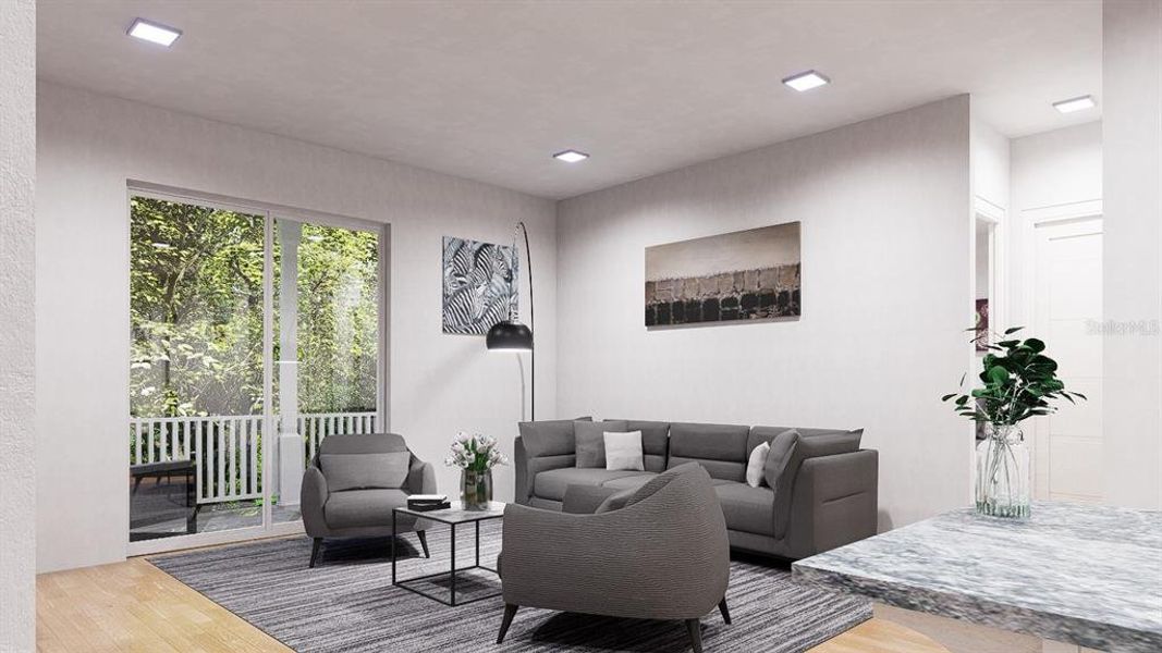 Furnished interior view inside a new home in , Haines City (Image 6).