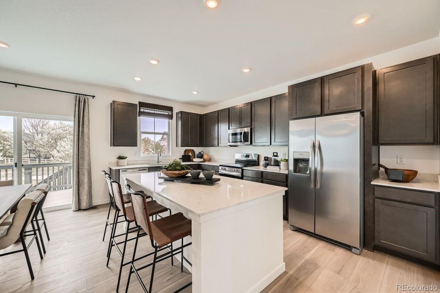 Furnished interior view inside a new home in Riano Ridge, Loveland (Image 4). Furnished interior view inside a new home in Riano Ridge, Loveland (Image 4).