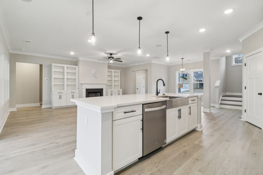 Representative furnished interior of a home built from the Ashbourne II by Great Southern Homes in Collins Cove, Chapin (Image 10).