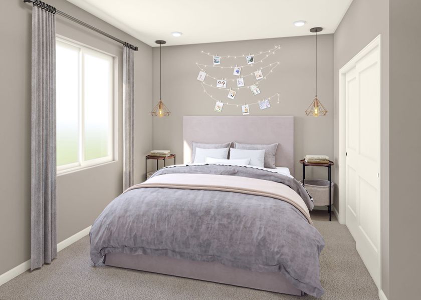 Furnished interior view inside a new home in Reunion, Commerce City (Image 19).