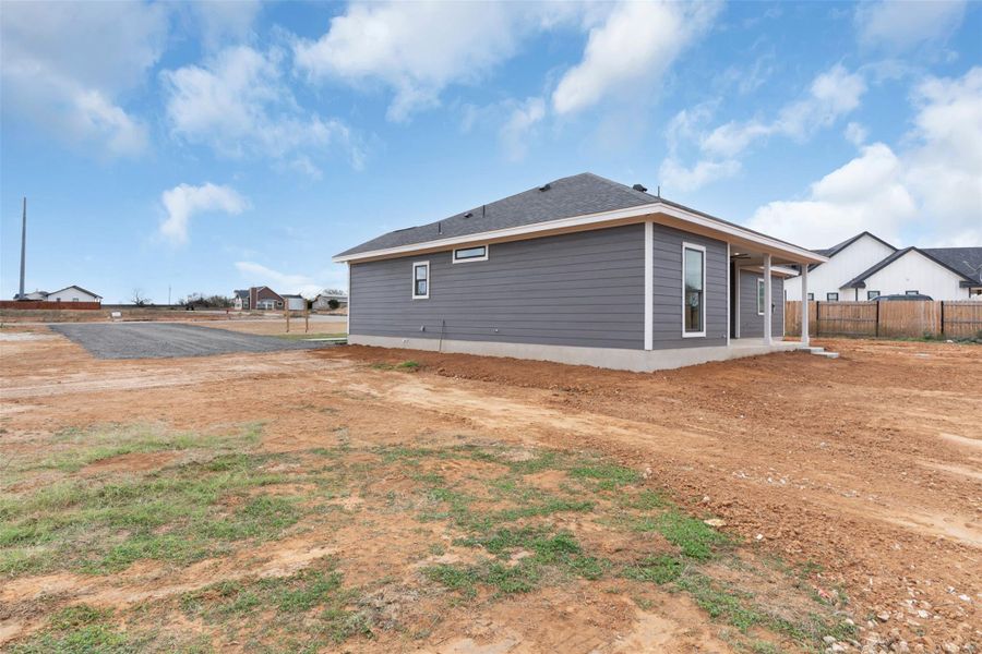 Back Left of Home Close Up