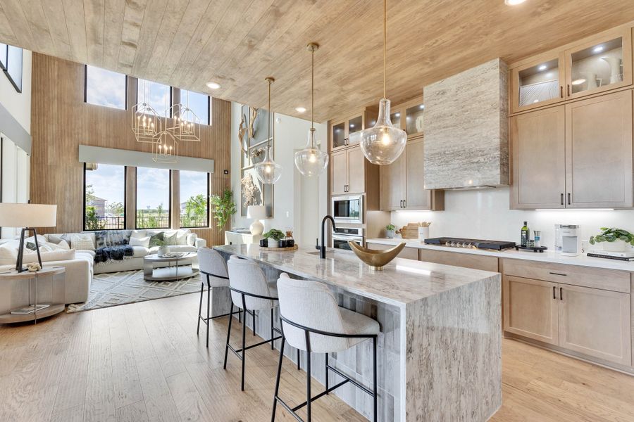 Representative furnished interior of a home built from the Premier Series - Elm by DRB Homes in Infinity Square, Kyle (Image 12).