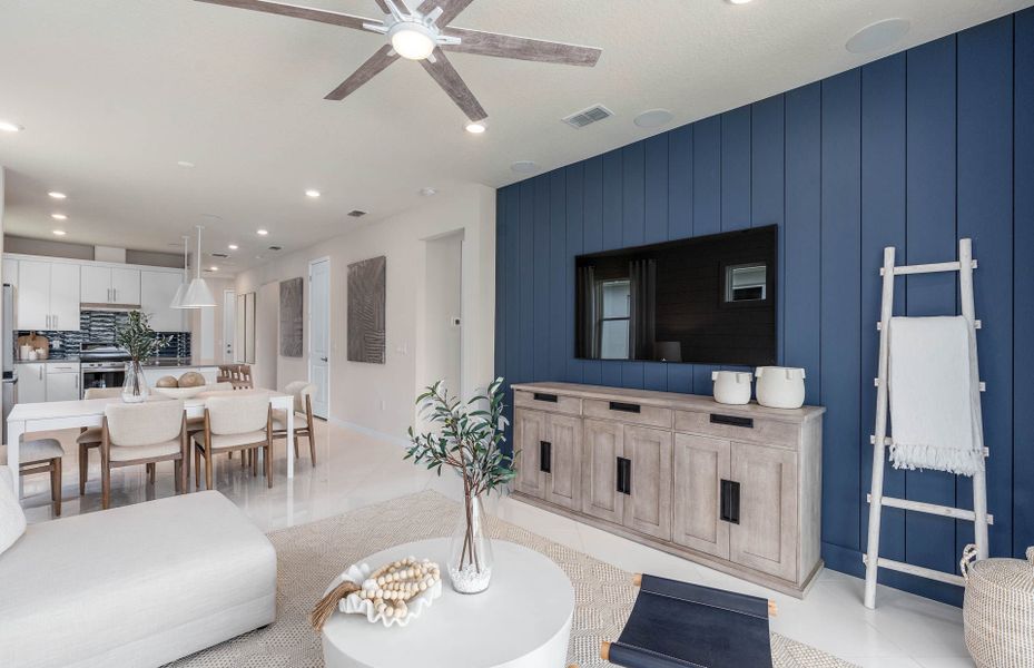 Furnished interior view inside a new home in Del Webb Sunbridge, St. Cloud (Image 13).