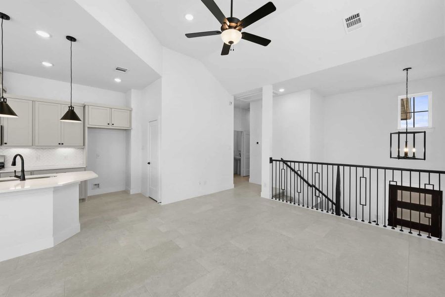 Furnished interior view inside a new home in Bridgeland 45's, Cypress (Image 5).