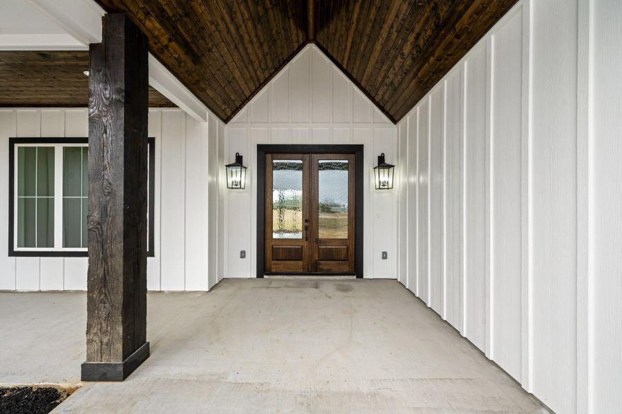 Exterior details and patio area of a home in , New Waverly (Image 3). Exterior details and patio area of a home in , New Waverly (Image 3).